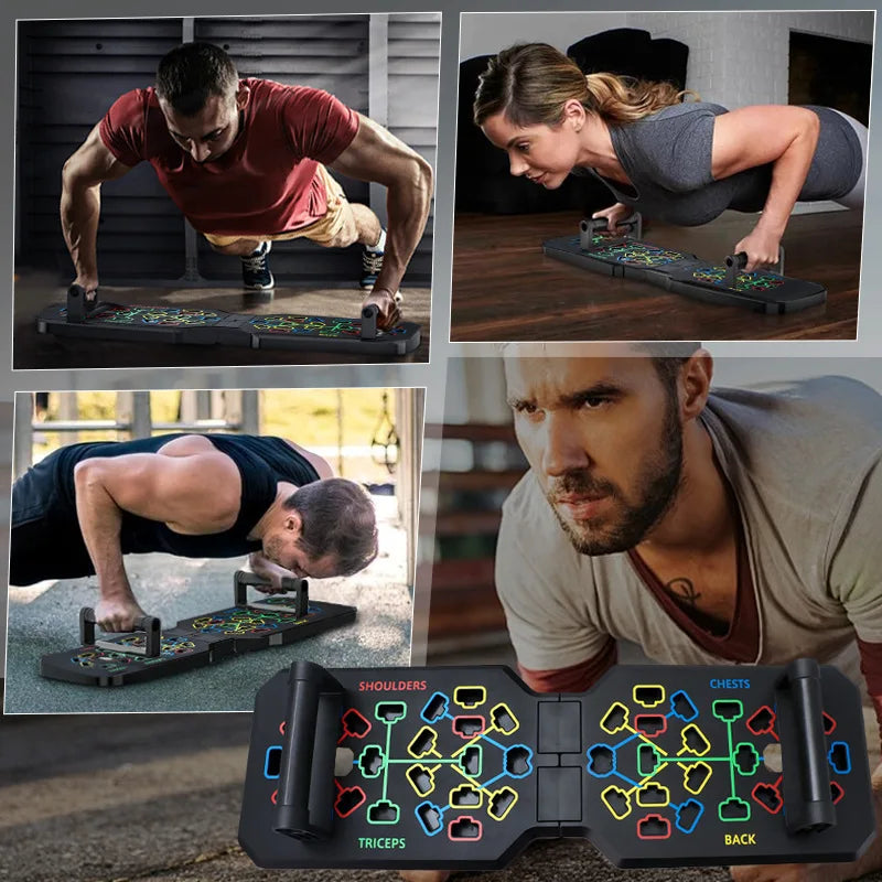 T-shaped Multifunctional Push Up Fitness Board Support Assistive Device for Home Use Chest Abdominal Muscle Training Equipment